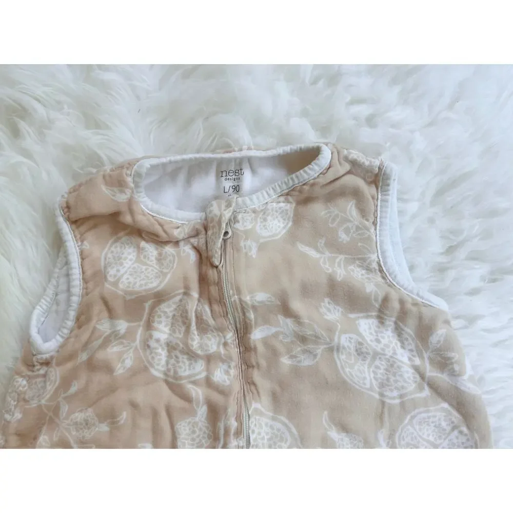 Nest Design Sleep Sack Oatmeal Color with White Accents